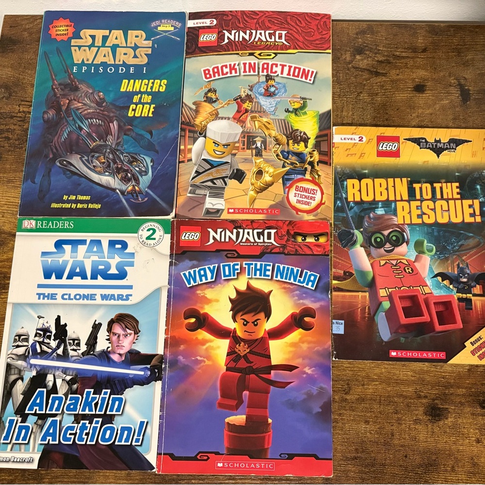 LEGO and Star Wars Book Lot